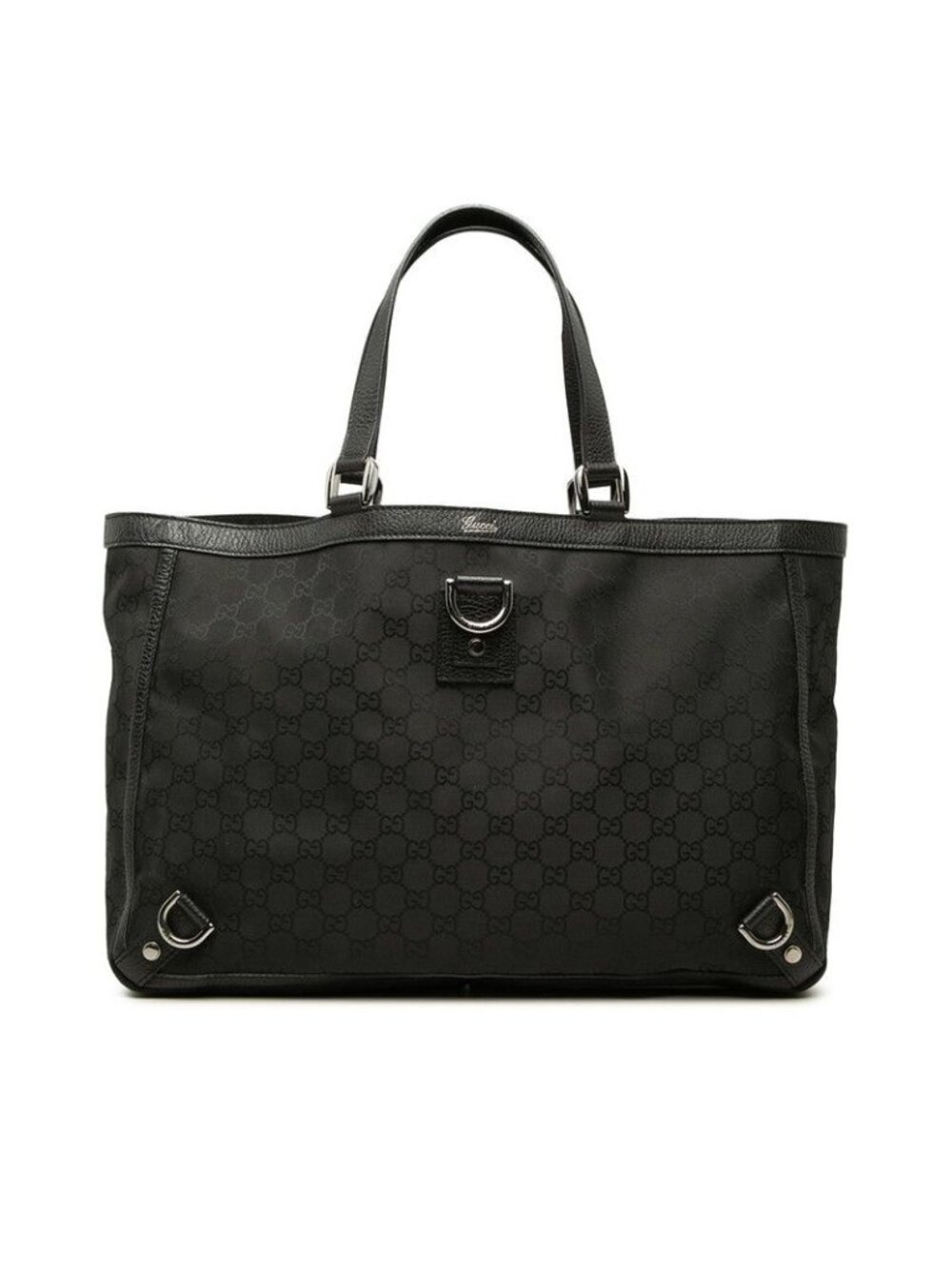 Gucci GG Canvas Abbey Tote Bag Black